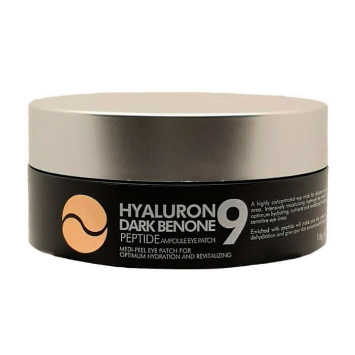 Izgaismojoši patči ar peptīdiem Medi-Peel Hyaluron Dark Benone Peptide 9 Ampoule Eye Patch