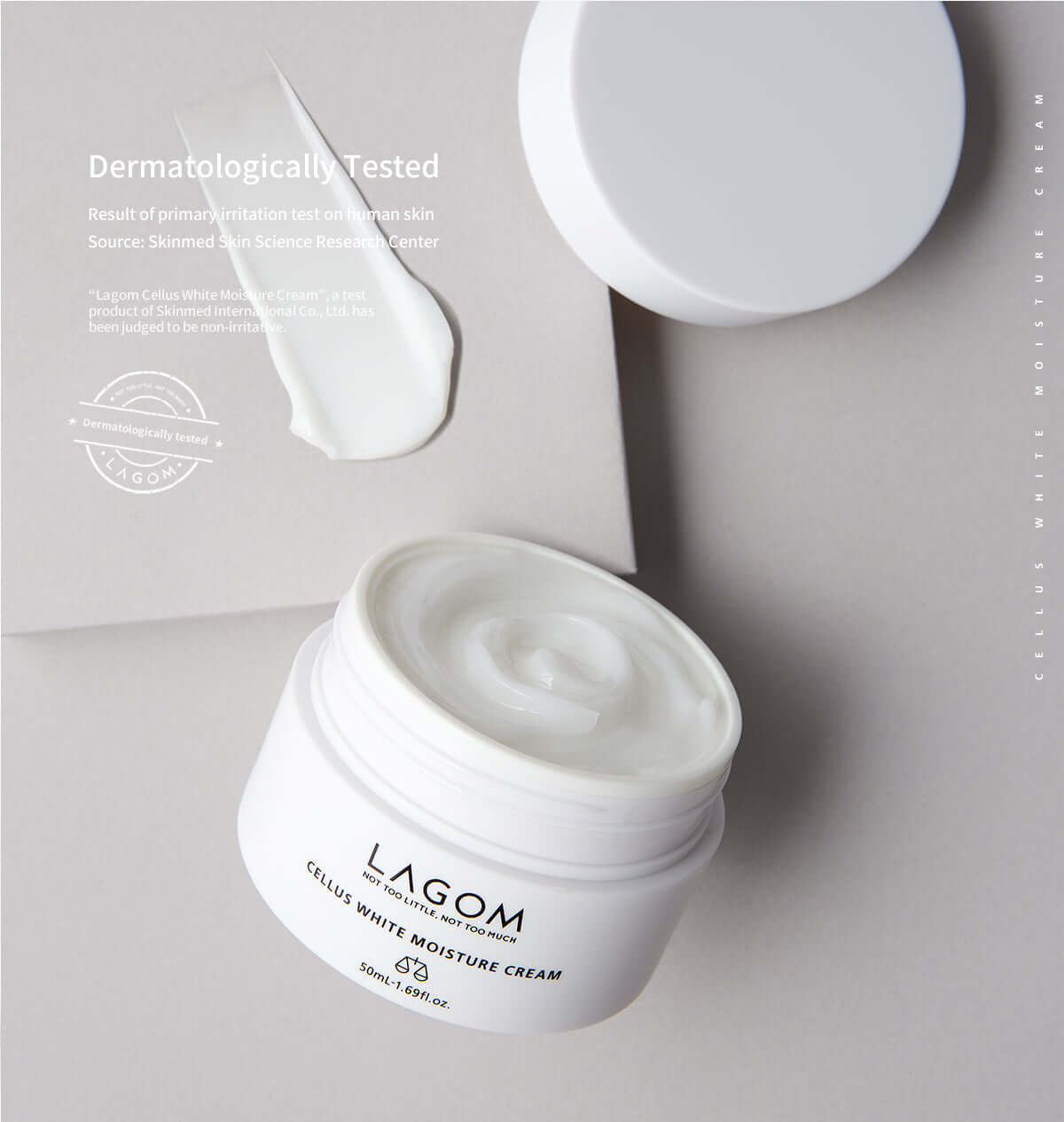 Mitrinošs krēms ādas toņa izlīdzināšanai Lagom Cellus White Moisture Cream