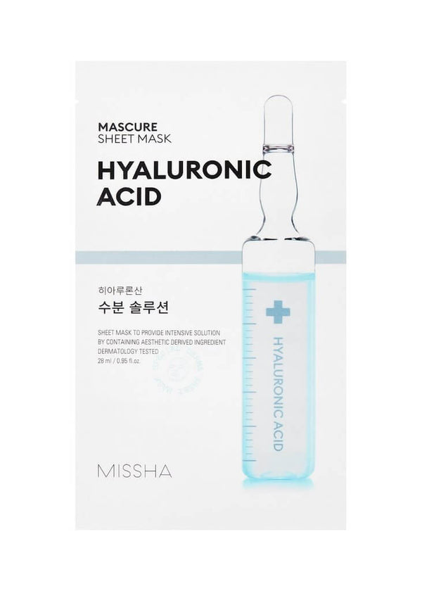 Sejas maska Missha Mascure Hydra Solution Sheet Mask Hyaluronic Acid