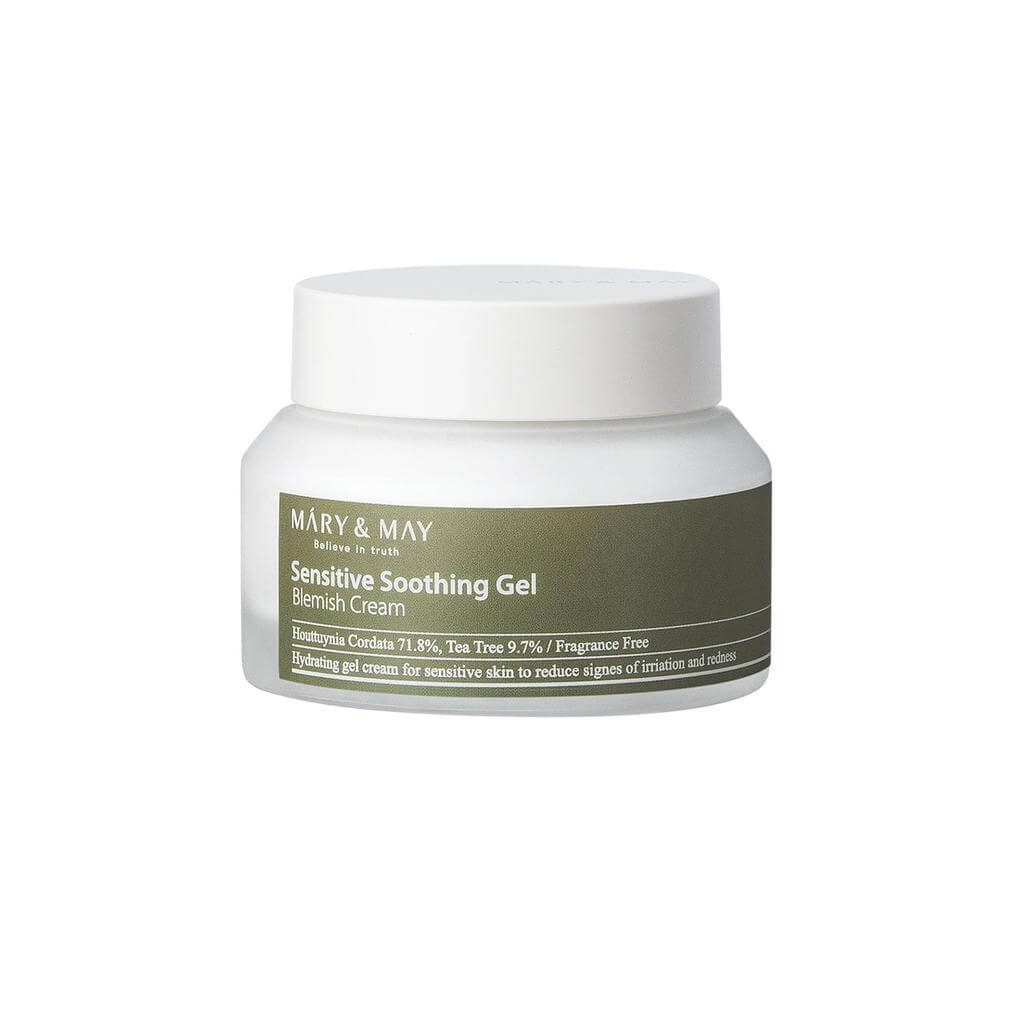Nomierinošs gelveida krēms Mary&May Sensitive Soothing Gel Blemish Cream