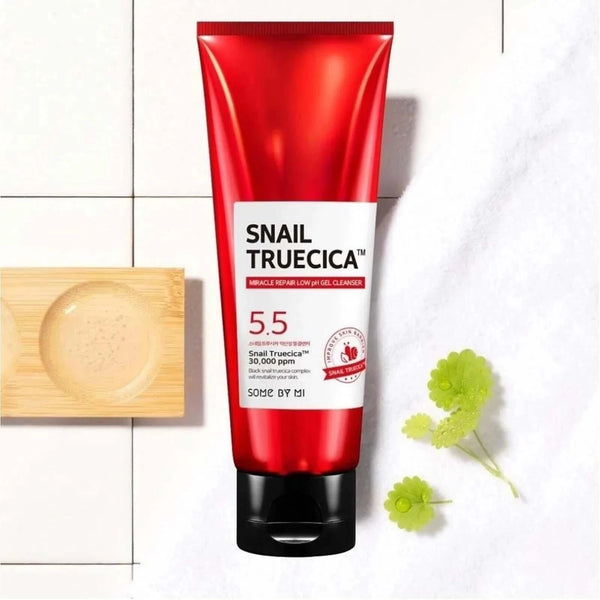 Gels sejas ādas mazgāšanai ar gliemežu mucīnu Some By Mi Snail Truecica Miracle Repair Gel Cleanser
