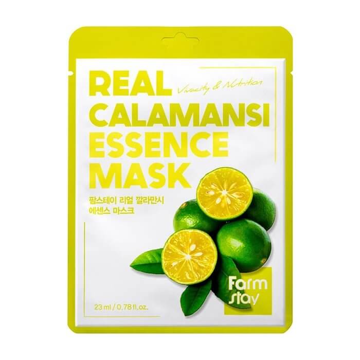 Audumu maska sejas ādai Farmstay Real Essence Mask