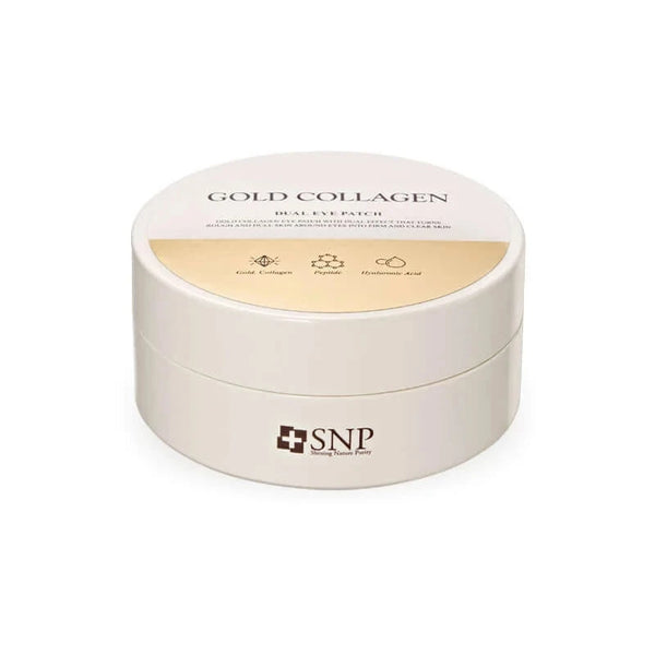 Daudzfunkcionāli hidrogela plāksteri SNP Gold Collagen Dual Eye Patch
