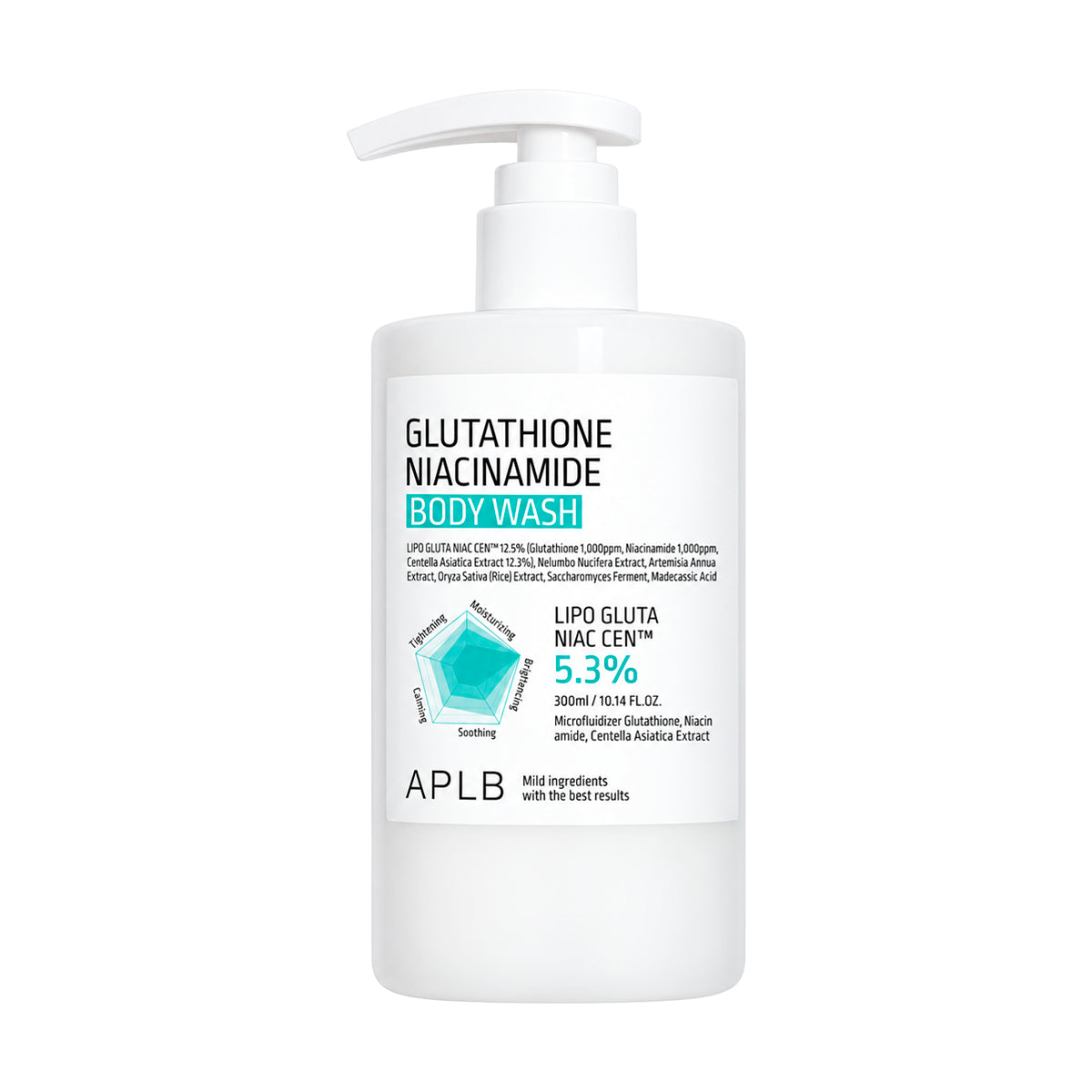 Dušas želeja ar glutationu APLB Glutathione Niacinamide Body Wash