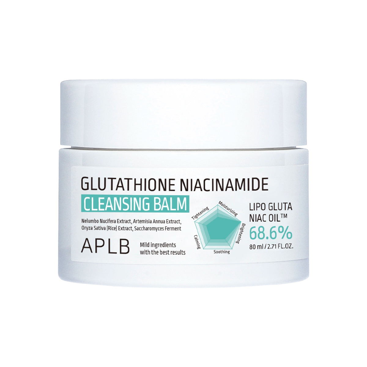 Attīrošais balzams ar glutationu APLB Glutathione Niacinamide Cleansing Balm