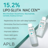 Izgaismojošs sejas toneris APLB Glutathione Niacinamide Facial Toner