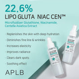 Izgaismojošs sejas mists APLB Glutathione Niacinamide Mist Essence