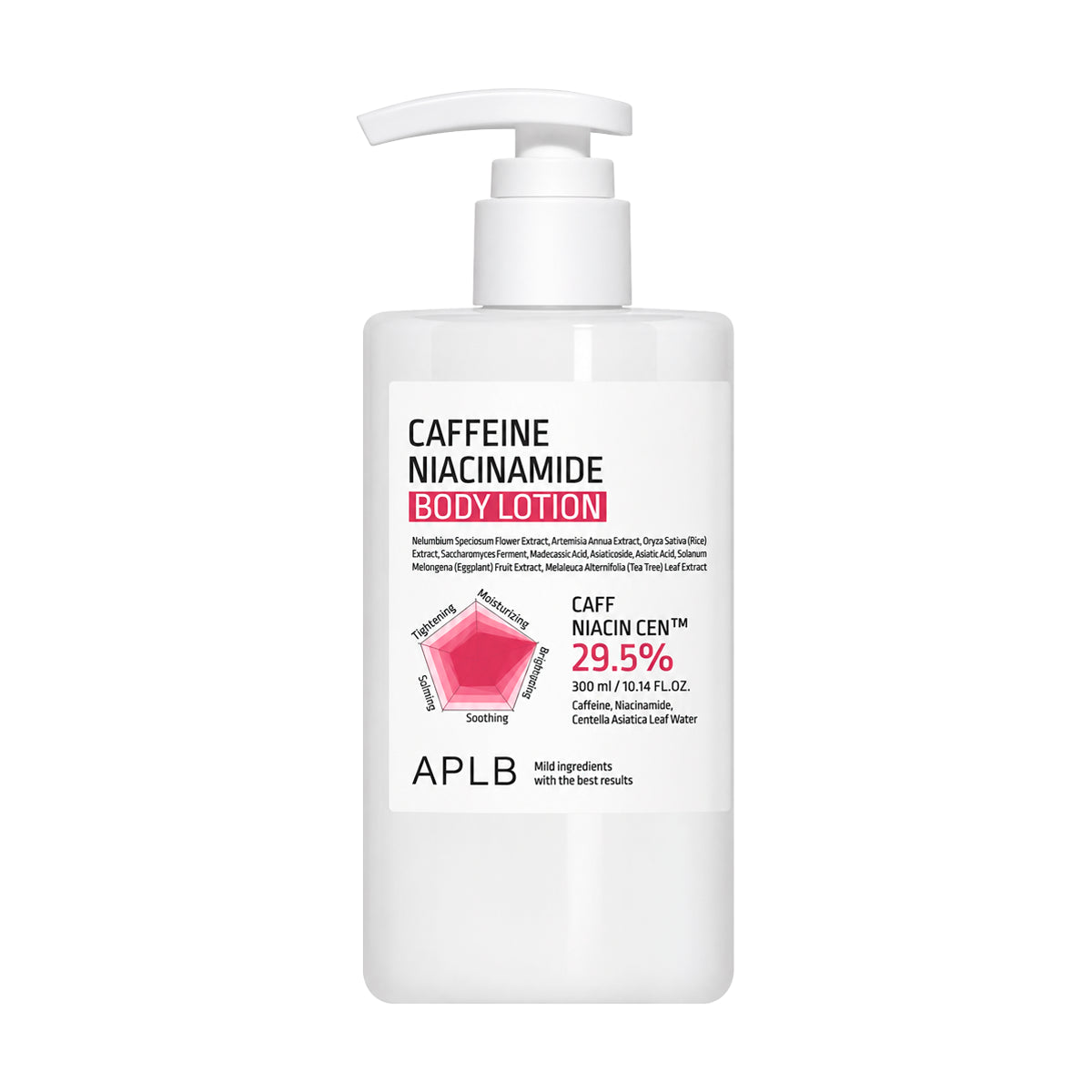Ķermeņa losjons ar kofeīnu APLB Caffeine Niacinamide Body Lotion