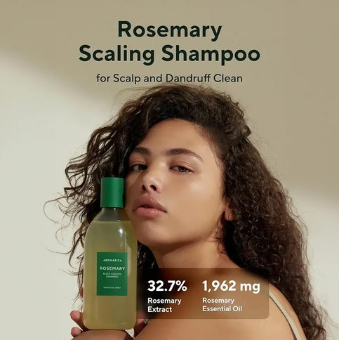 Šampūns bez sulfātu Rozmarīna šampūns pret lobīšanos AROMATICA Rosemary Scalp Scaling Shampoo  AROMATICA   