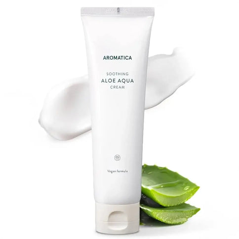 Organisks un mitrinošs krēms ar aloe vera AROMATICA Soothing Aloe Aqua Cream  AROMATICA   