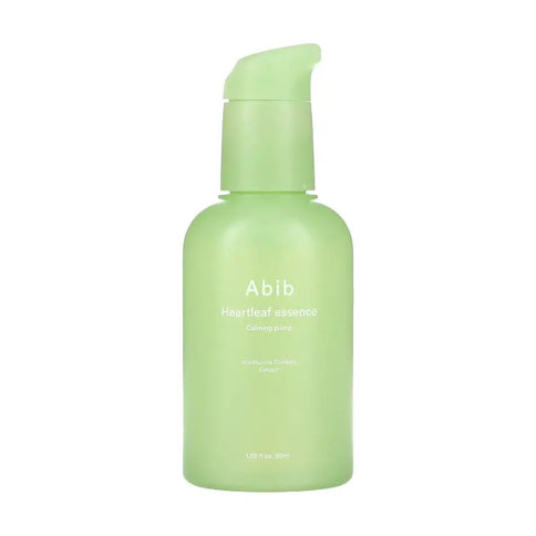 Nomierinoša ampulas esence ar houtūnijas ekstraktu Abib Heartleaf Essence Calming Pump  Abib 50 ml.  