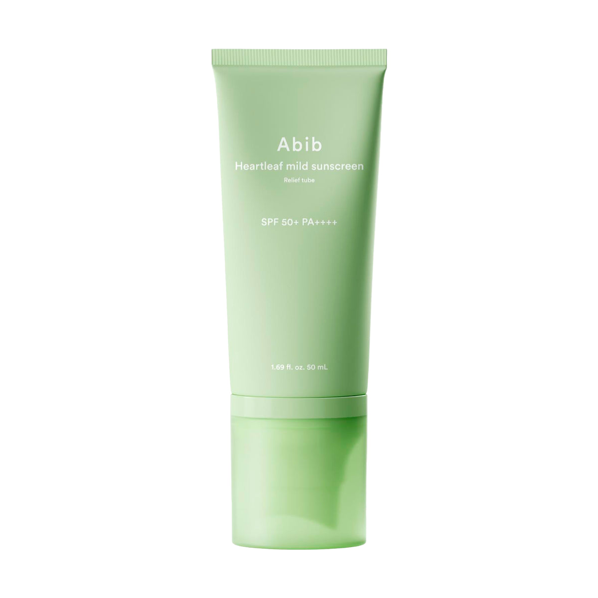 Nomierinošs saules aizsargkrēms Abib Heartleaf Mild Sunscreen Relief Tube