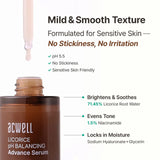 Mitrinošs sejas serums Acwell Licorice pH Balancing Advance Serum