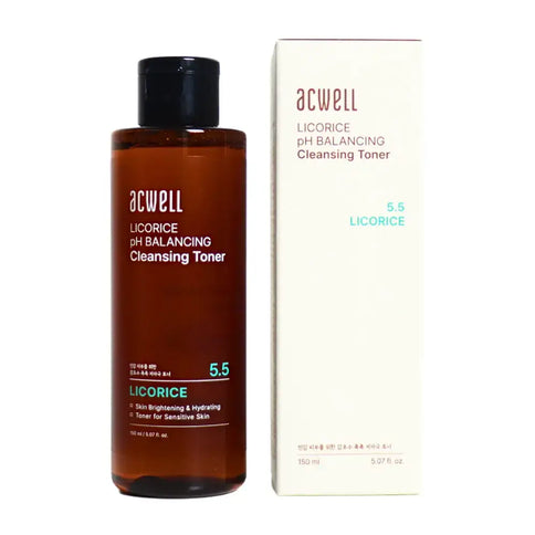 Nedaudz skābs attīrošs toniks ar lakricas ekstraktu Acwell 5.5 Licorice pH Balancing Cleansing Toner Toners Acwell   