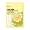 Осветляющая тканевая маска с зелёным лимоном Anua Green Lemon Vita C Blemish Serum Mask