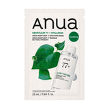 Nomierinoša sejas maska Anua Heartleaf 77+ Soothing Sheet Mask