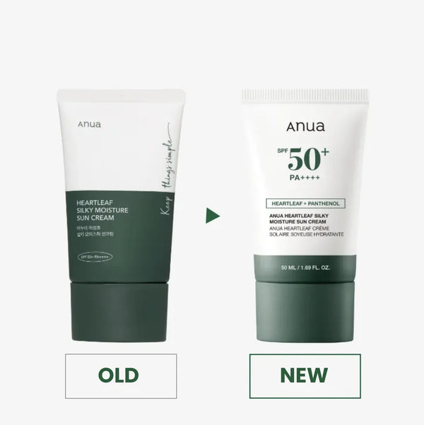 Успокаивающий солнцезащитный крем с хауттюйнией Anua Heartleaf Silky Moisture Sun Cream SPF50+PA++++