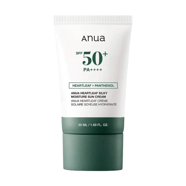 Успокаивающий солнцезащитный крем с хауттюйнией Anua Heartleaf Silky Moisture Sun Cream SPF50+PA++++