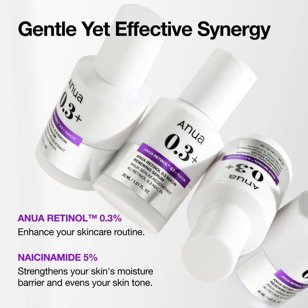 Обновляющая сыворотка с ретинолом и ниацинамидом Anua Nano Retinol 0,3% + Niacin Renewing Serum