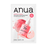 Auduma maska ar persiku ekstraktu un niacinamīdu Anua Peach 70 Niacin Serum Mask
