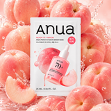 Auduma maska ar persiku ekstraktu un niacinamīdu Anua Peach 70 Niacin Serum Mask