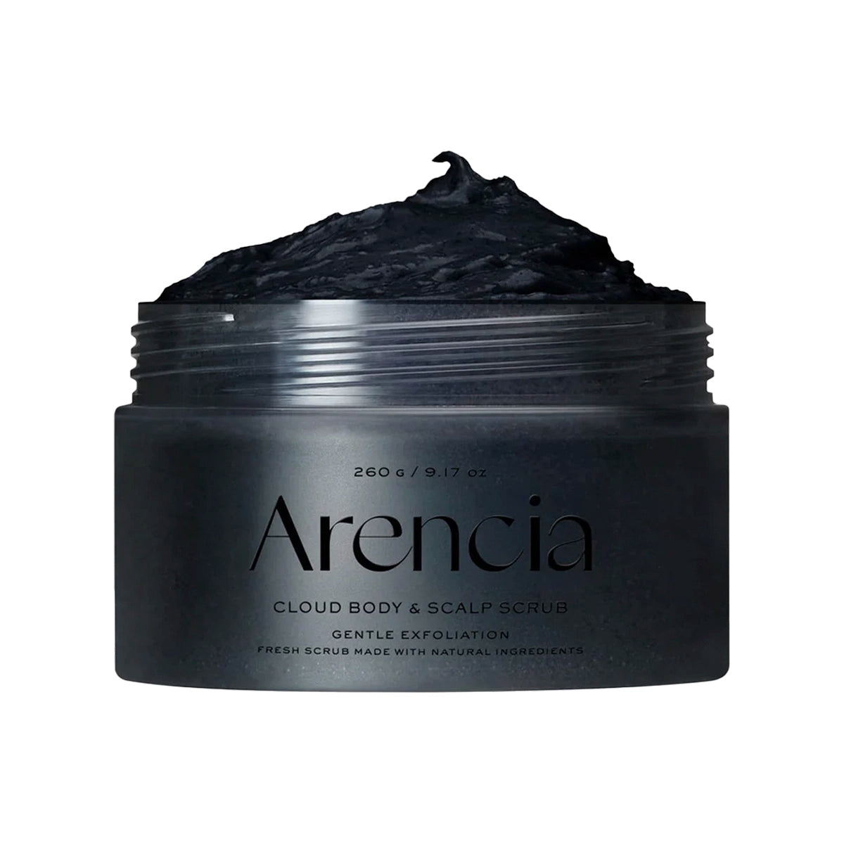 Skrubis ķermenim un galvas ādai ar melno tēju un juzu Arencia Fresh Cloud Body & Scalp Scrub Black Tea & Yuzu