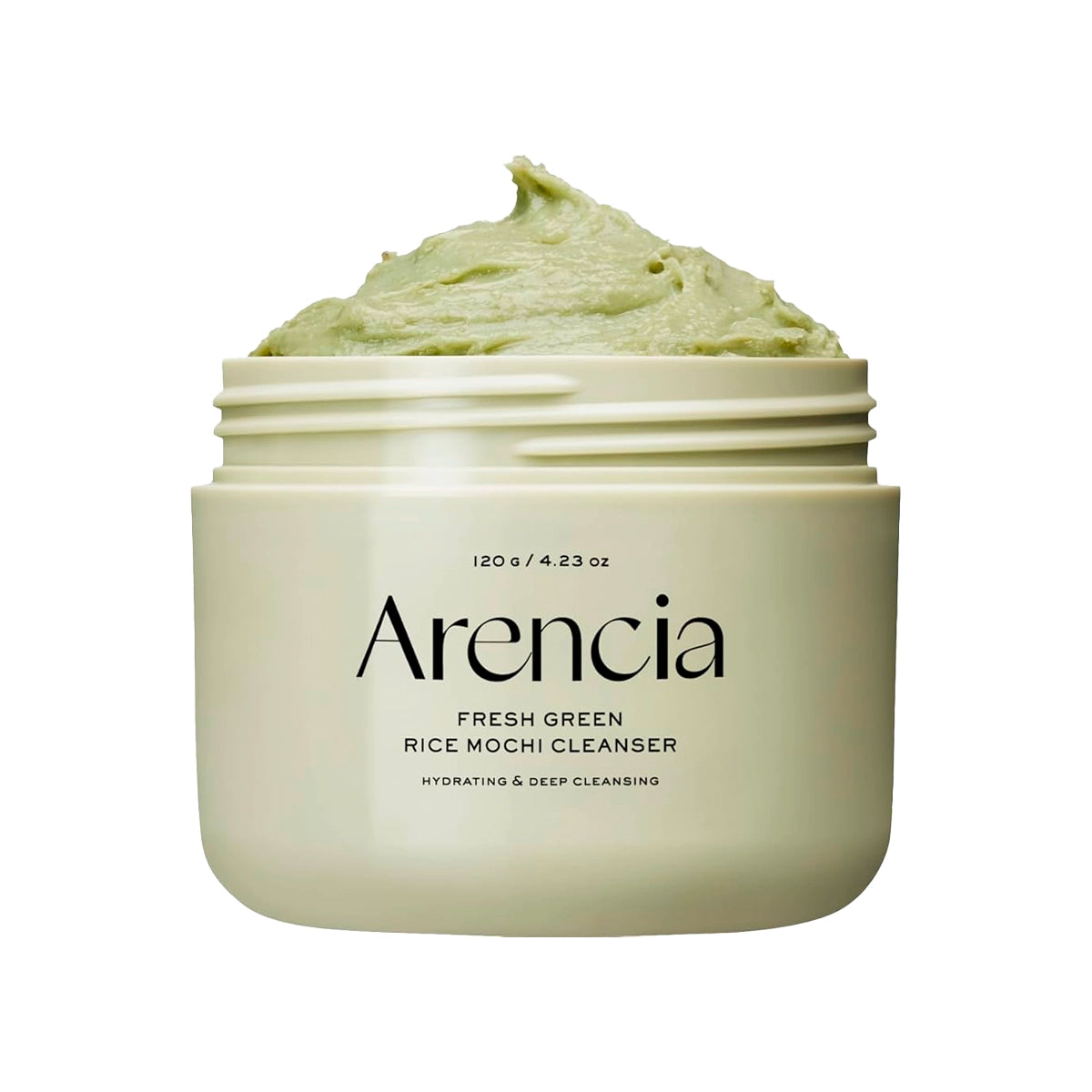 Очищающее средство с зелёным чаем и центеллой Arencia Fresh Green Rice Mochi Cleanser