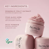 Очищающее средство с шиповником и ромашкой Arencia Fresh Rosehip Rice Mochi Cleanser