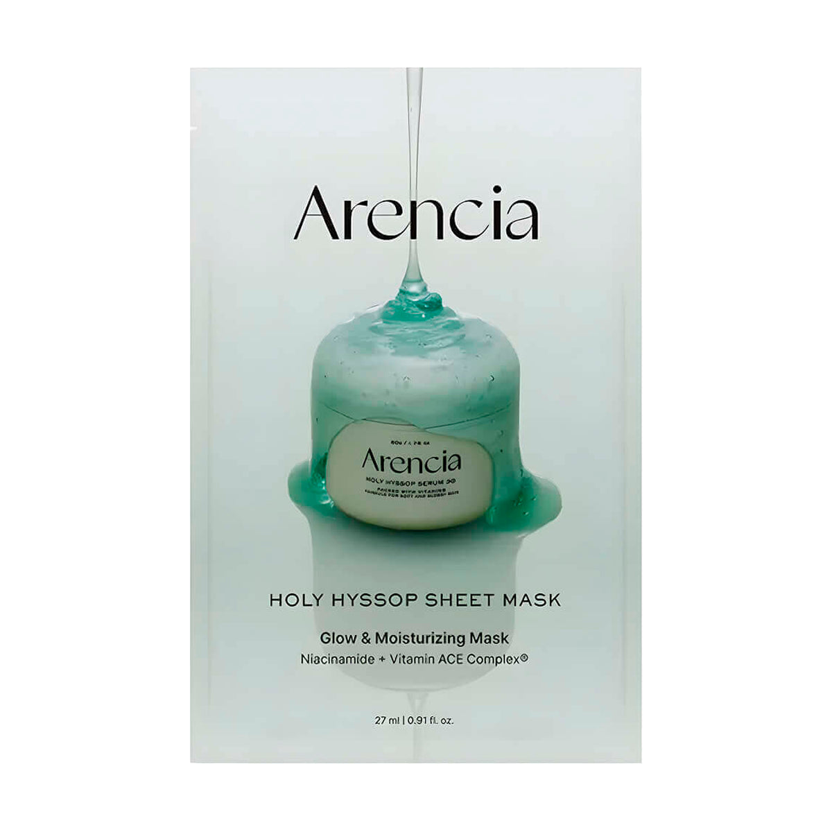Mitrinoša auduma maska Arencia Holy Hyssop Sheet Mask