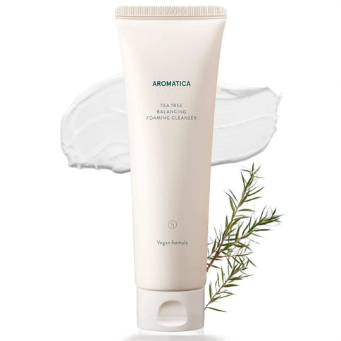 Organiskās tējas koka putas taukainai ādai Aromatica Tea Tree Balancing Foaming Cleanser  AROMATICA   