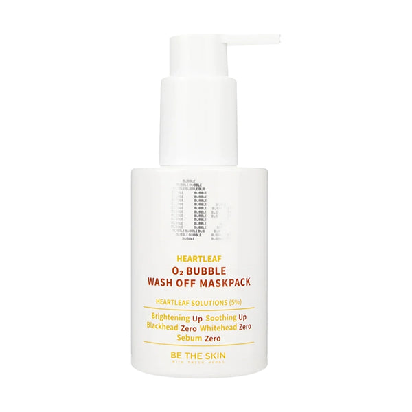 Пузырьковая маска для очищения пор Be The Skin Heartleaf 02 Bubble Wash Off Maskpack