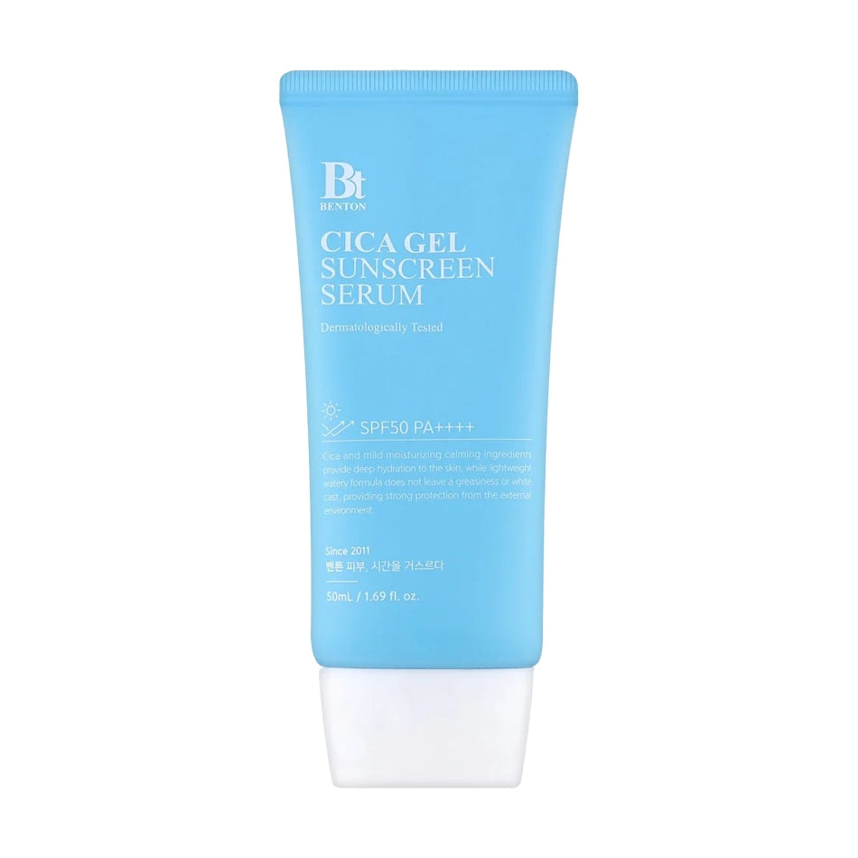 Mitrinošs saules aizsargkrēms-serums Benton CICA Gel Sunscreen Serum SPF50/PA++++