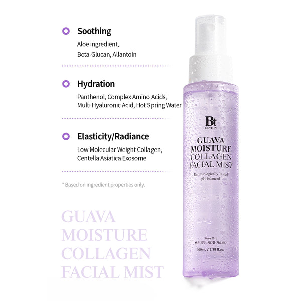 Mitrinošs sejas mists Benton Guava Moisture Collagen Facial Mist