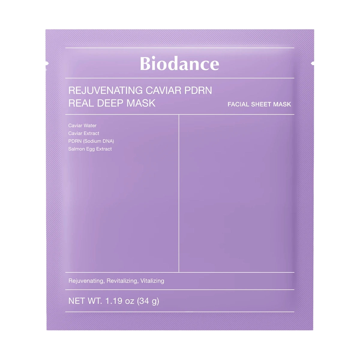 Nakts hidrogēla maska Biodance Rejuvenating Caviar PDRN Real Deep Mask