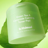 Nomierinoši tonera diski By Wishtrend Green Tea & Ceramide Calming Toner Pad