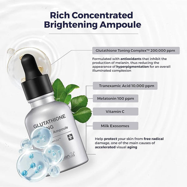 Izgaismojoša ampula Centellian24 Glutathione Toning Boosting Ampoule