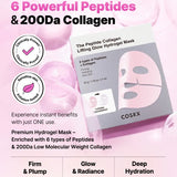 Hidrogēla liftinga maska ar peptīdiem Cosrx The Peptide Collagen Lifting Glow Hydrogel Mask