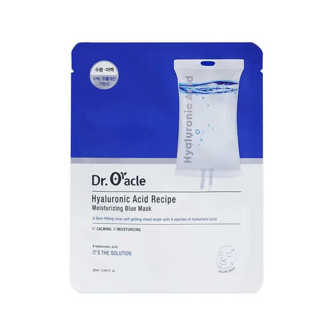 Mitrinoša auduma maska sejai Dr.Oracle Hyaluronic Acid Recipe Moisturizing Blue Mask  Dr. Oracle   