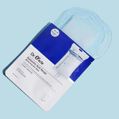 Mitrinoša auduma maska sejai Dr.Oracle Hyaluronic Acid Recipe Moisturizing Blue Mask  Dr. Oracle   