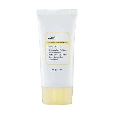 Gaisīgs saules aizsargkrēms Dear Klairs All-day Airy Sunscreen SPF50+ PA++++  Klairs 50 g.  