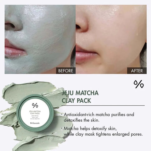 Attīroša māla maska ar matcha tēju Dr.Ceuracle Jeju Matcha Clay Pack  Dr.Ceuracle   