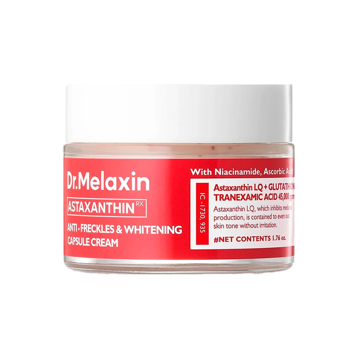 Kapsulu krēms pigmentācijas mazināšanai Dr.Melaxin Astaxanthin Anti-Freckles & Whitening Capsule Cream