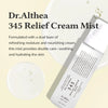 Nomierinošs un atjaunojošs krēma mists Dr. Althea 345 Relief Cream Mist