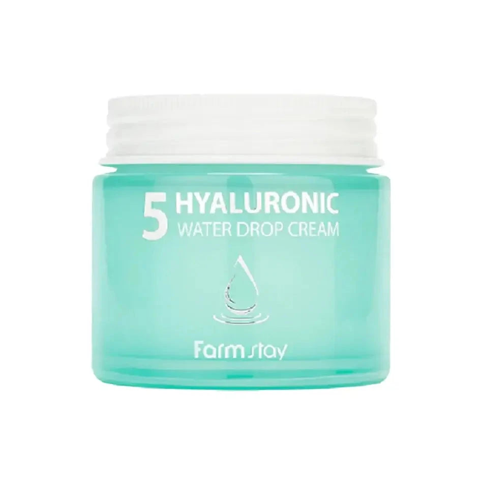 Mitrinošs krēms sejas ādai ar hialuronskābi Farmstay Hyaluronic 5 Water Drop Cream