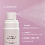 Seruma migla Haruharu Wonder Black Rice Probiotics Barrier 2% NAD+ Serum Mist