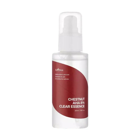 Ādu atjaunojoša esence ar АНА skābēm IsNtree Chestnut AHA 8% Clear Essence  IsNtree 100 ml.  