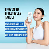Mitrinošas ādu attīrošās putiņas sejai Jumiso Waterfull Hyaluronic Acid Cleansing Foam