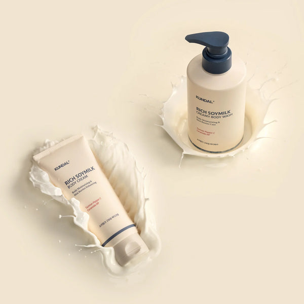 Mitrinošs krēmveida dušas gels Kundal Rich Soymilk Body Wash Mellow Vanilla
