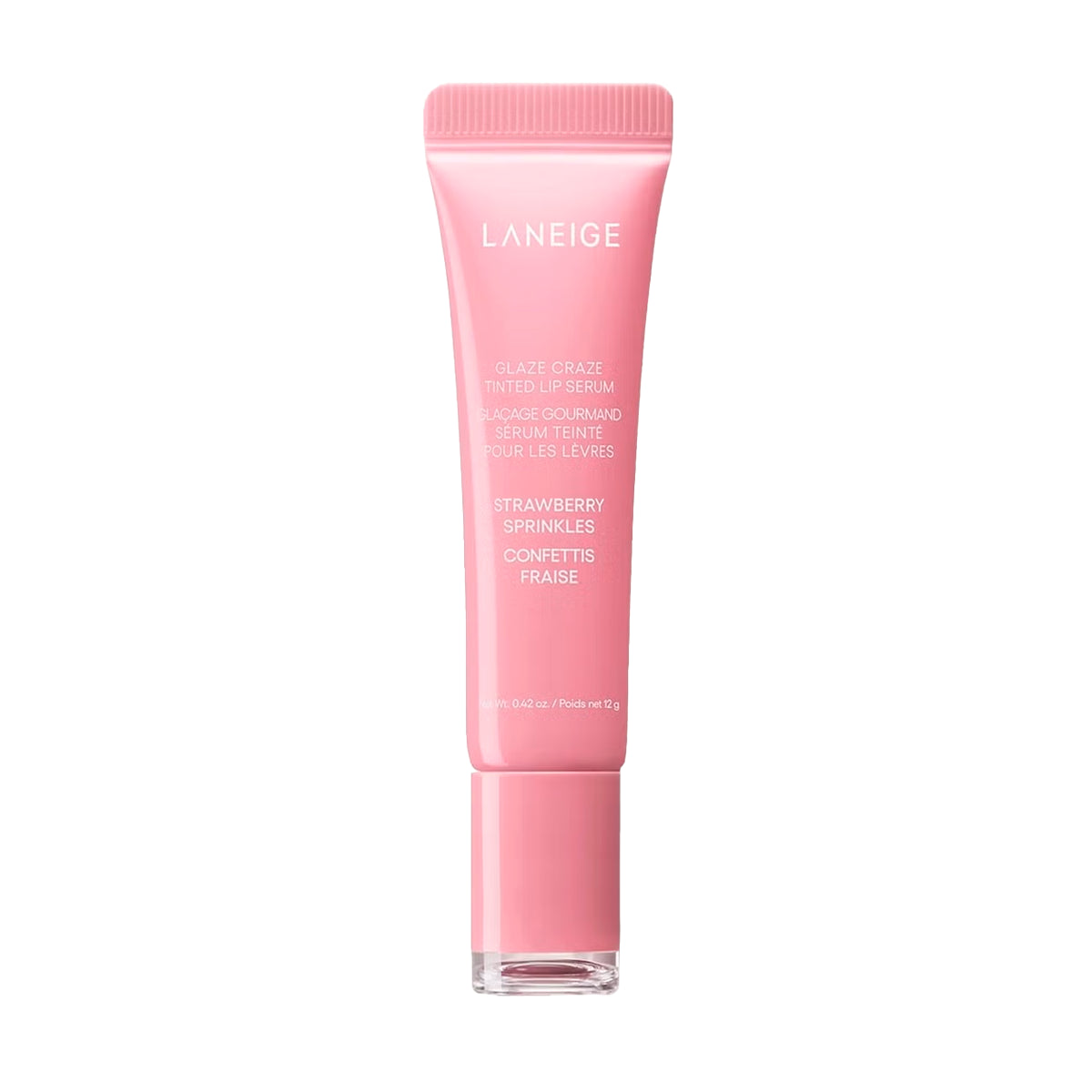 Tonējošs lūpu serums Laneige Glaze Craze Tinted Lip Serum Strawberry Sprinkles