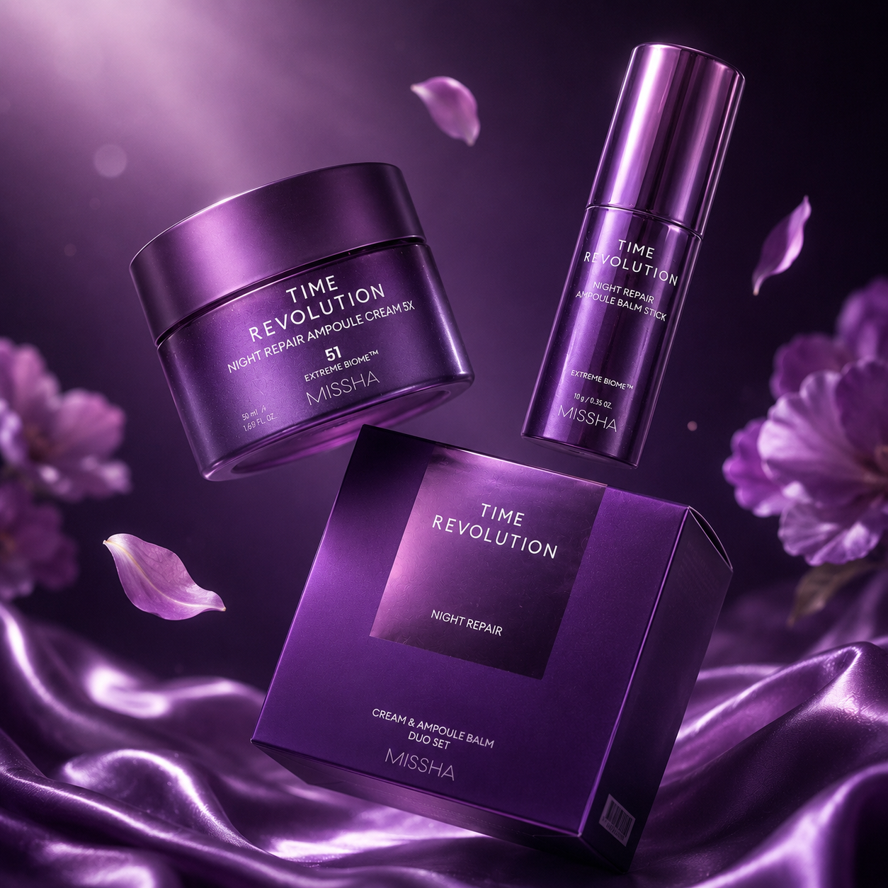 Kopšanas komplekts MISSHA Time Revolution Night Repair Duo Set - Cream & Balm Stick